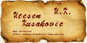 Utešen Kušaković vizit kartica